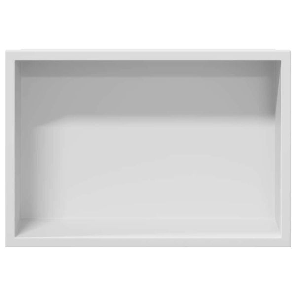 Нишата за душ Бяло 30 x 20 x 9,5 см Неръждаема стомана
