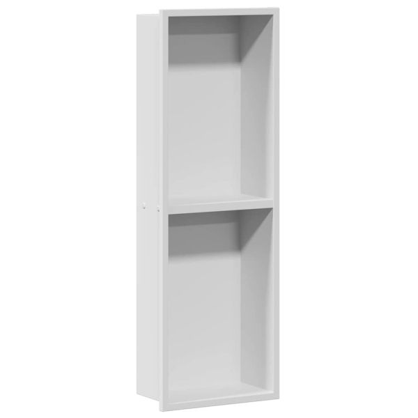 Нишата за душ Бял 60 x 20 x 9,5 см Неръждаема стомана