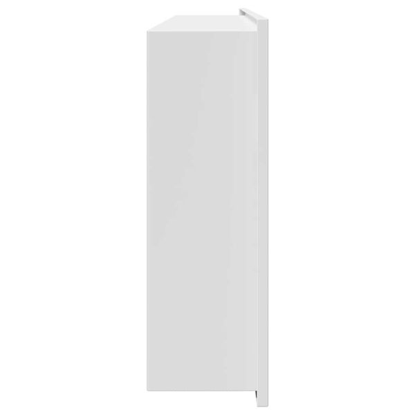 Нишата за душ Бяло 75 x 30 x 9,5 см Неръждаема стомана