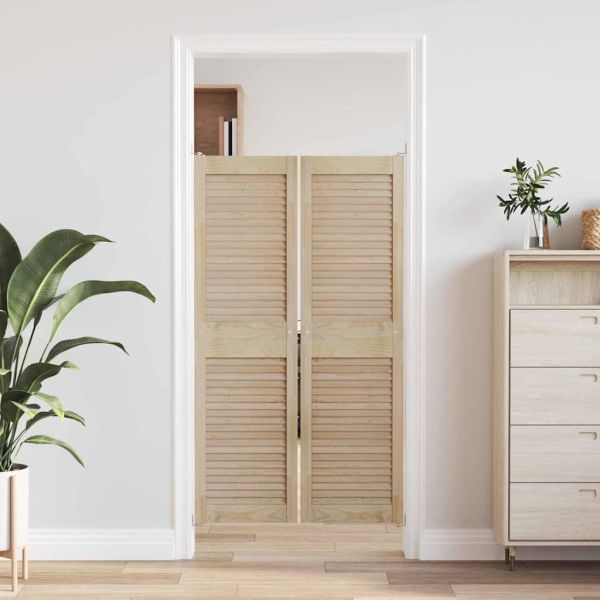Врата за шкаф с врата 2 pcs Естествен 140,5 x 2,1 x 39,5 см
