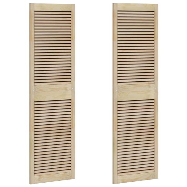 Врата за шкаф с врата 2 pcs Естествен 170 x 2,1 x 49,5 см