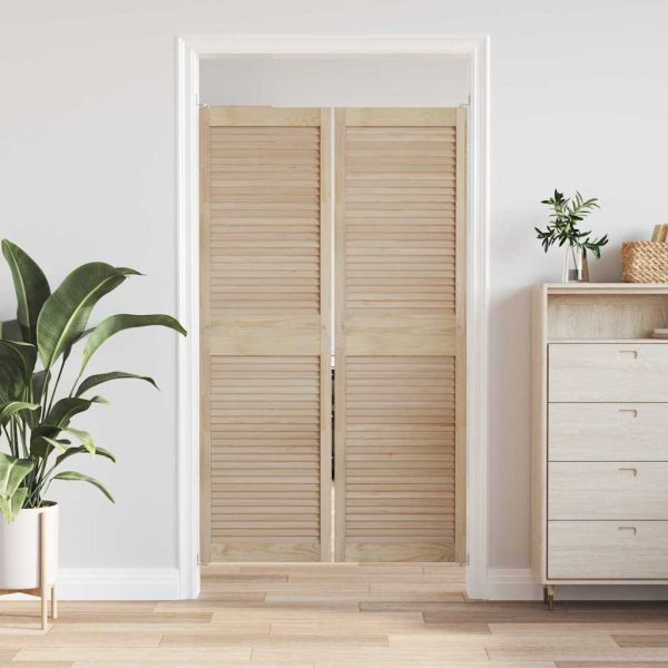 Врата за шкаф с врата 2 pcs Естествен 170 x 2,1 x 49,5 см