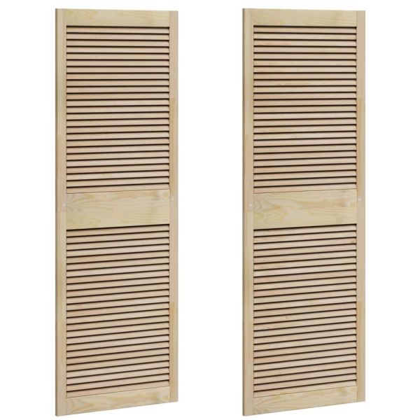 Врата за шкаф с врата 2 pcs Естествен 170 x 2,1 x 59,5 см