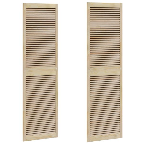 Врата за шкаф с врата 2 pcs Естествен 201 x 2,1 x 59,5 см