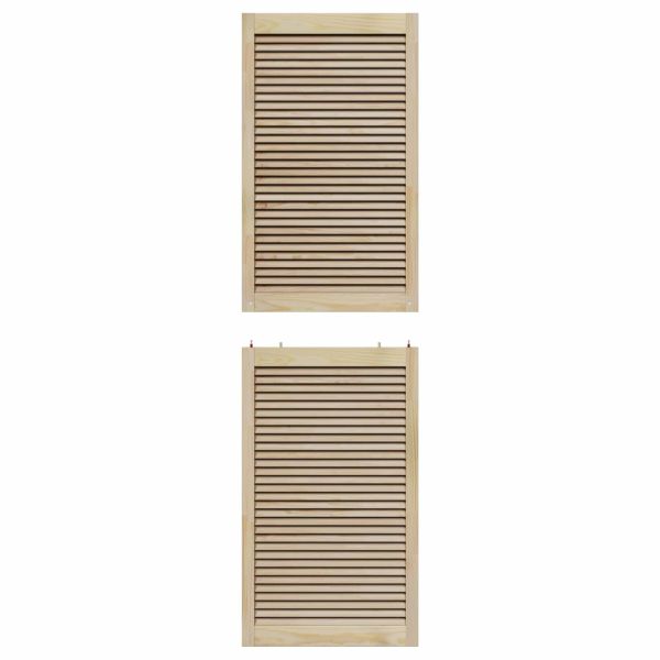 Врата за шкаф с врата 2 pcs Естествен 201 x 2,1 x 59,5 см