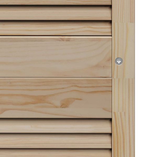 Врата за шкаф с врата 2 pcs Естествен 201 x 2,1 x 59,5 см