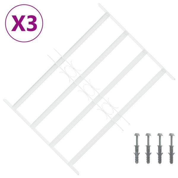 Сигурностна решетка за прозорци с 4 поперечни ленти 3 pcs