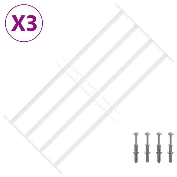 Сигурностна решетка за прозорци с 4 поперечни ленти 3 pcs