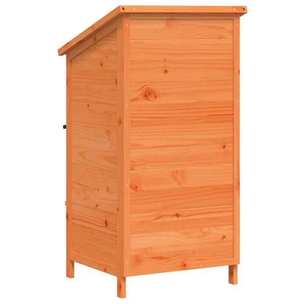 Градина постройка Кафяво 59 x 56 x 113,5 см Инженерна дървесина
