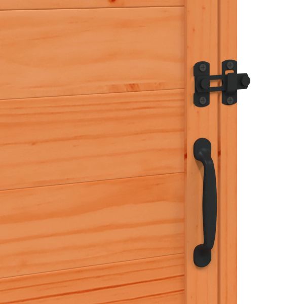 Градина постройка Кафяво 59 x 56 x 113,5 см Инженерна дървесина