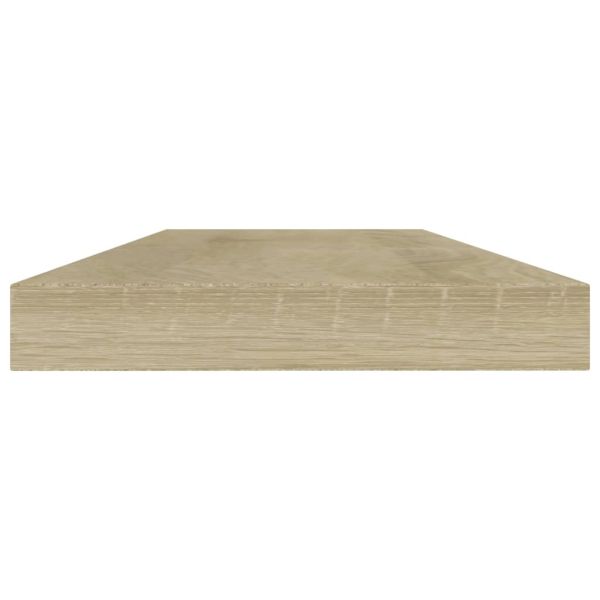 Рафтове, 4 бр, дъб сонома, 40x10x1,5 см, инженерно дърво