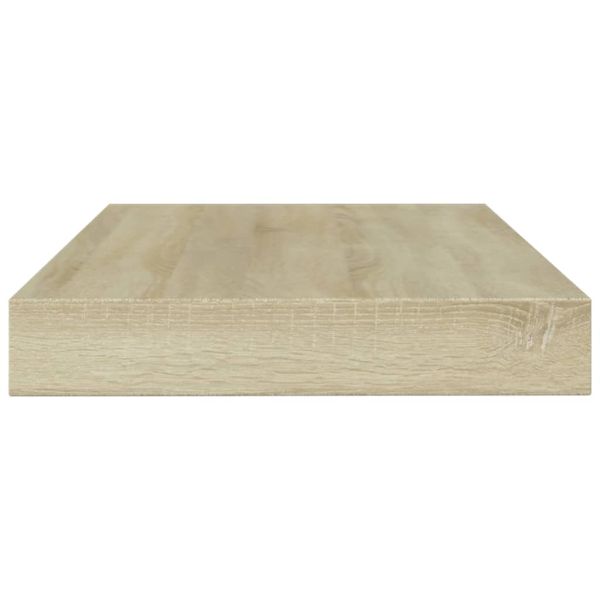 Рафтове за етажерка, 4 бр, дъб сонома, 100x10x1,5 см, ПДЧ