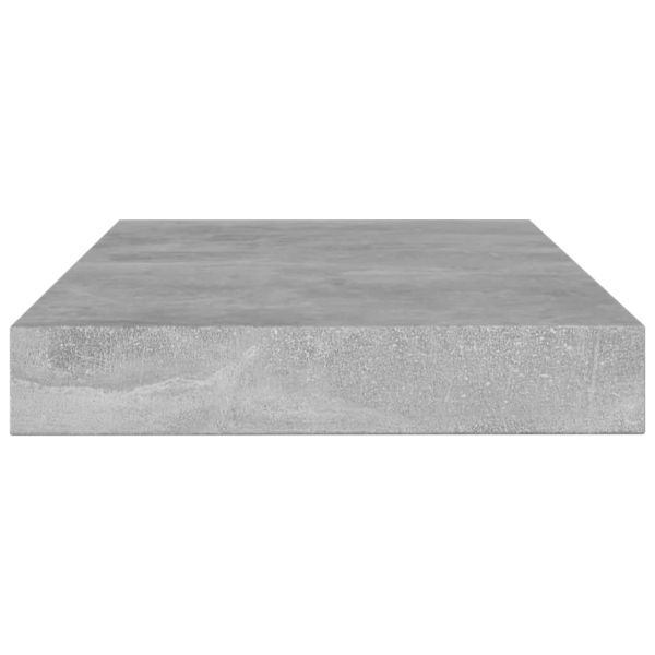 Рафтове, 4 бр, бетонно сиви, 100x10x1,5 см, инженерно дърво