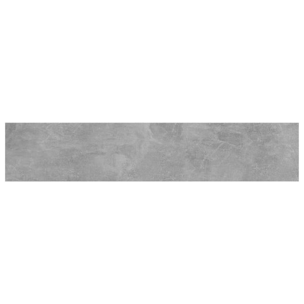 Рафтове, 4 бр, бетонно сиви, 100x20x1,5 см, инженерно дърво