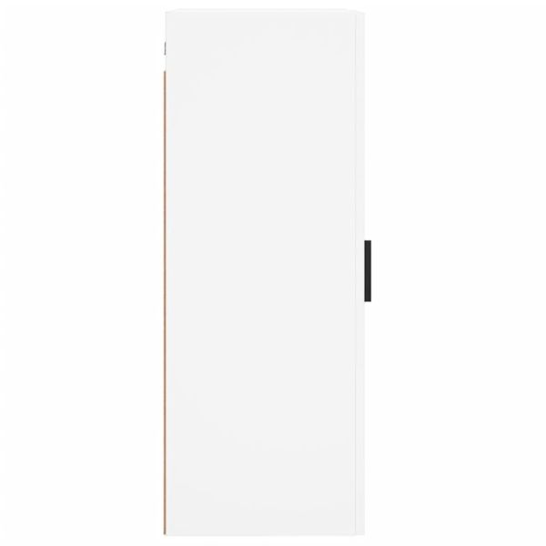 Стенен шкаф бял 34,5x34x90 см