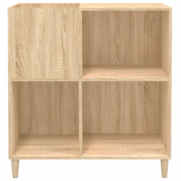 Шкаф за винилови плочи сонома дъб 84,5x38x89 см инженерно дърво