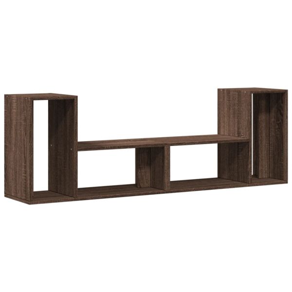 ТB шкафове, 2 бр, кафяв дъб, 75x30x50 см, инженерно дърво