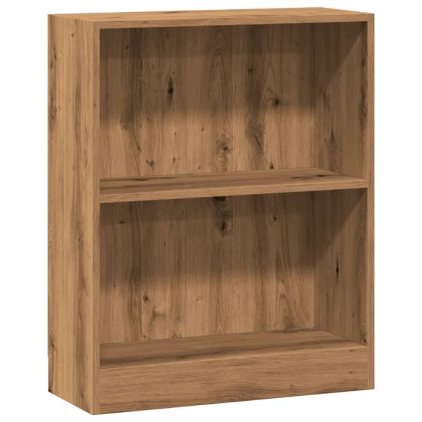 Библиотека, дъб артизан, 60x24x76 см, инженерно дърво