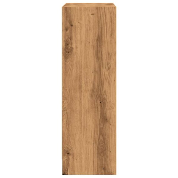Библиотека, дъб артизан, 60x24x76 см, инженерно дърво