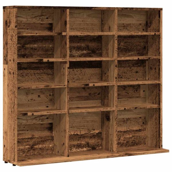 ТВ шкаф с колелца старо дърво 100x23x89,5 см инженерно дърво