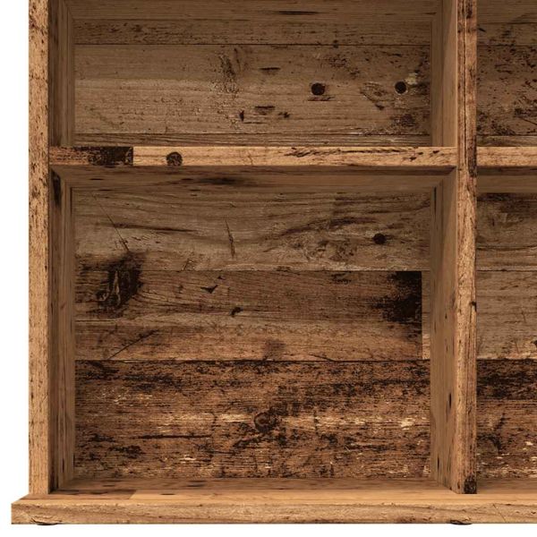 ТВ шкаф с колелца старо дърво 100x23x89,5 см инженерно дърво