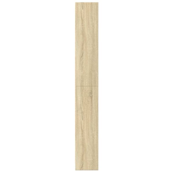 Библиотека, сонома дъб, 60x24x176 см, инженерно дърво