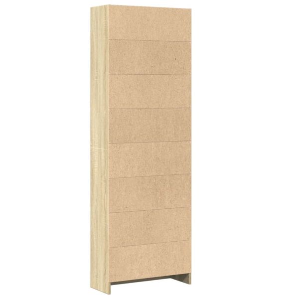 Библиотека, сонома дъб, 60x24x176 см, инженерно дърво