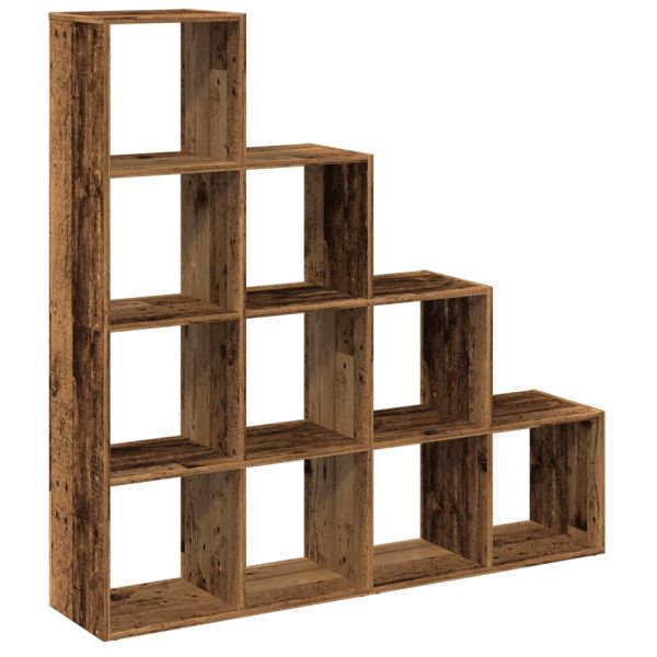Разделител за стая / библиотека 4 нива 131,5x29x131,5 см