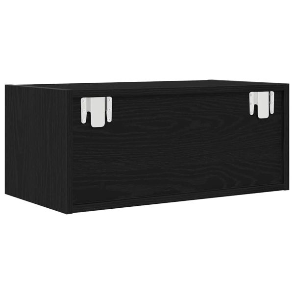 ТВ шкаф Черен дъб 60x31x25,5 cm Инженерна дървесина