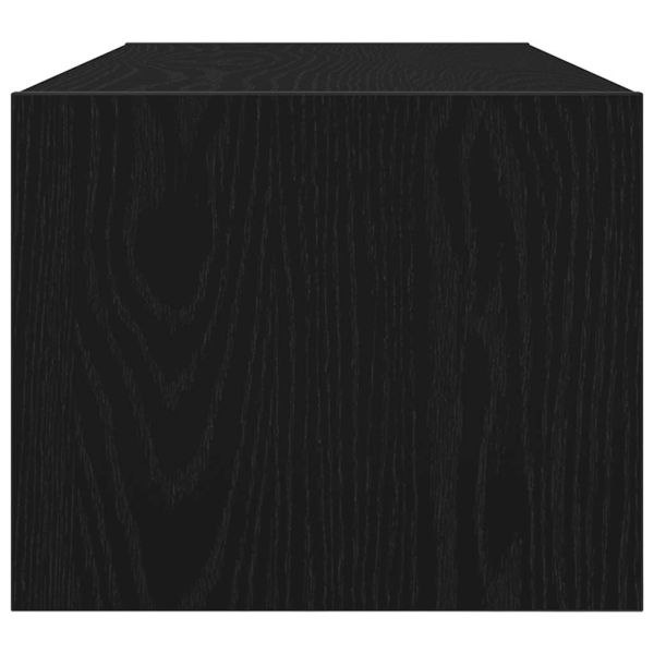 ТB шкафове, 2 бр, черен дъб, 80x31x25,5 см, инженерно дърво