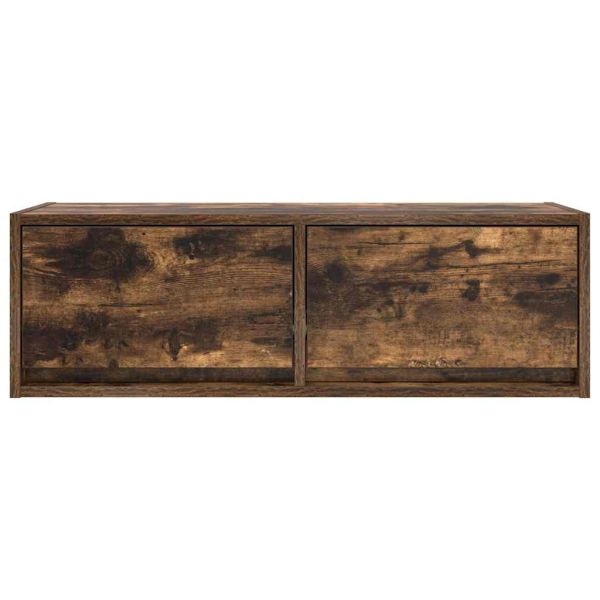 ТB шкаф, опушен дъб, 80x31x25,5 см, инженерно дърво
