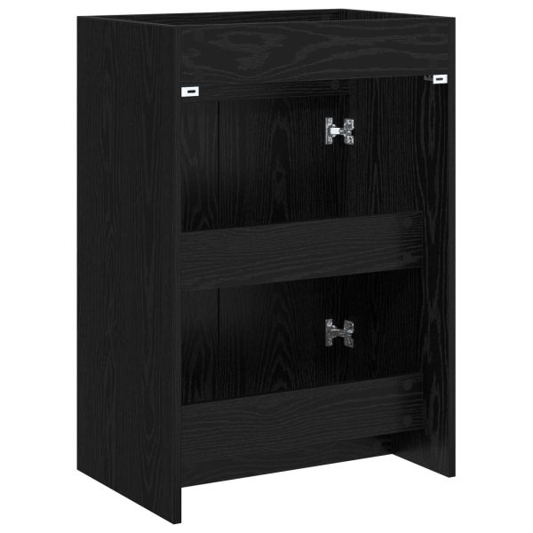 Кабинет под мивка за баня Черен дъб 56 x 37,5 x 81 см