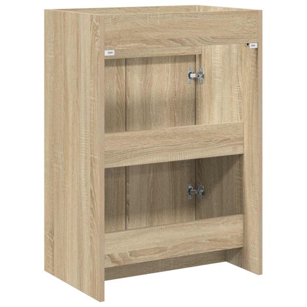 Кабинет под мивка за баня Дъб сонома 56 x 37,5 x 81 см