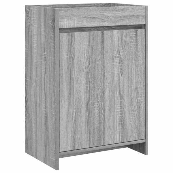 Кабинет под мивка за баня Сив Сонома 56 x 37,5 x 81 см