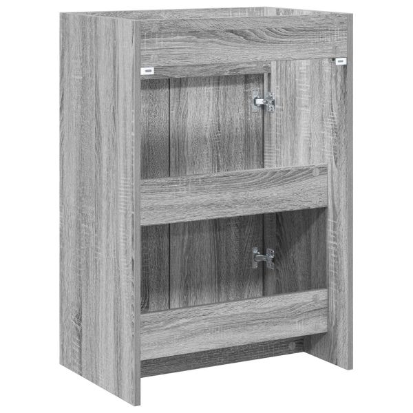 Кабинет под мивка за баня Сив Сонома 56 x 37,5 x 81 см