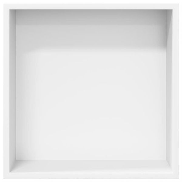 Душ ниша, сребрист бяло, 32x32x9 см, неръждаема стомана