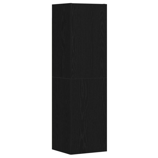 Комплект ТВ шкаф 4 pcs Черния дъб 130,5 x 30 x 140 см