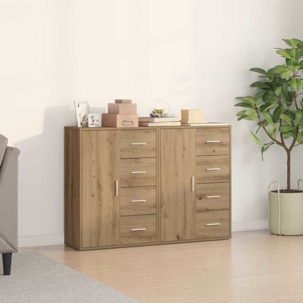 Служебен шкаф 2 pcs Дъб 60 x 31 x 84 см Инженерно дърво