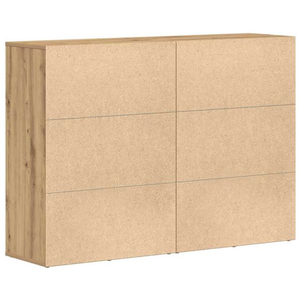 Служебен шкаф 2 pcs Дъб 60 x 31 x 84 см Инженерно дърво