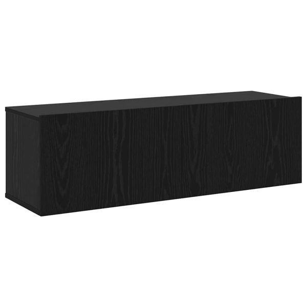 Комплект ТВ шкаф 8 pcs Черния дъб 100 x 30 x 30 cm