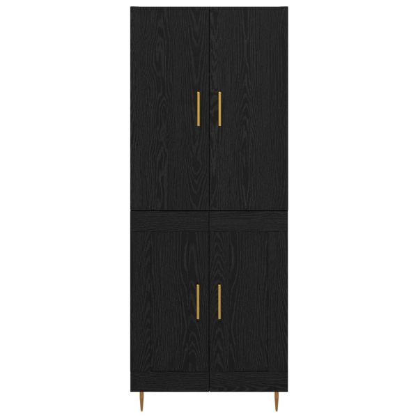 Висок шкаф Черния дъб 69,5 x 34 x 180 см Инженерно дърво