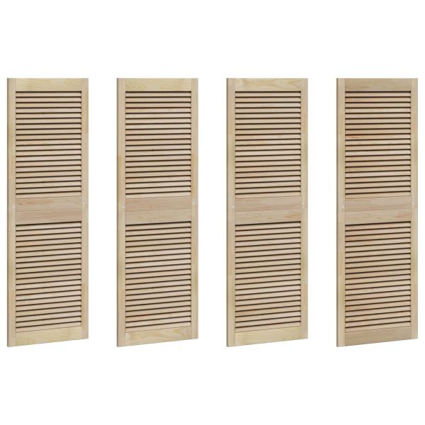 Врата за шкаф с врата 4 pcs Естествен 49,5 x 2,1 x 140,5 см