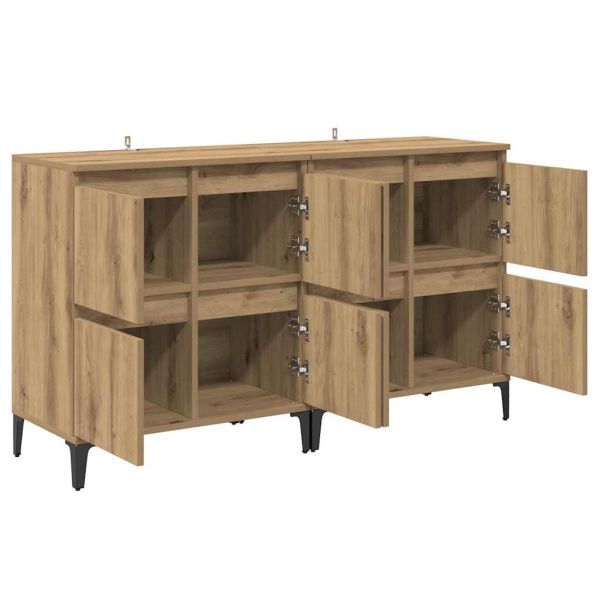 Скейдбордове 2 pcs Дъб 60 x 35 x 70 cm Инженерно дърво