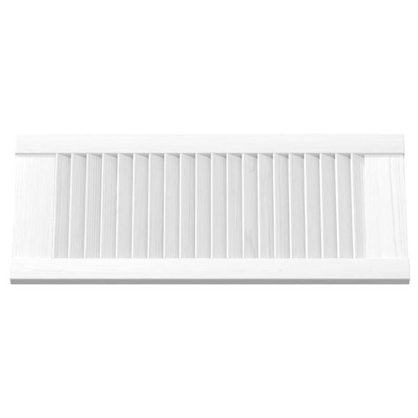 Врати за шкафове Louvred Design 2 бр., бели 61,5x29,5 см