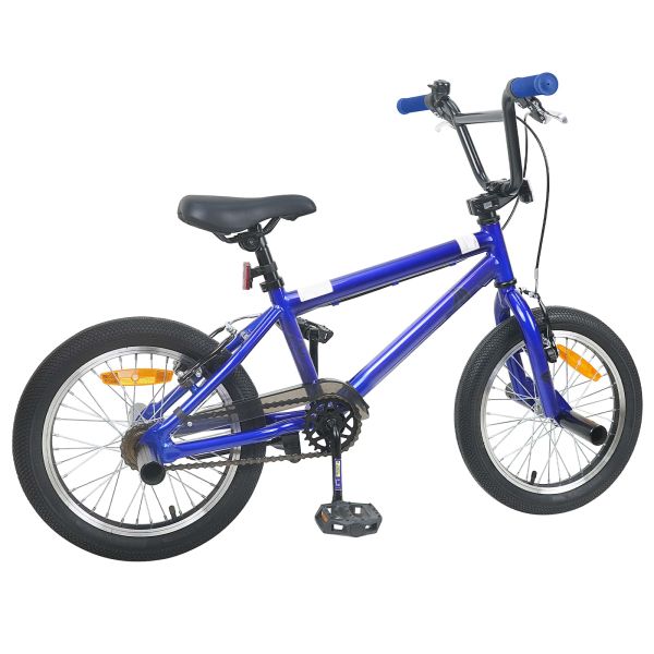 BMX Велосипед 18 инча за 7-10 години Тъмен син