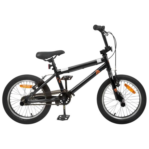 BMX Велосипед 18 инча за 7-10 години Черно