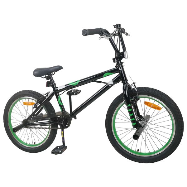BMX Велосипед 20 инча за деца над 9 години Черно