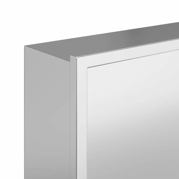 Нишата за душ Сребрист 60 x 20 x 9,5 см Неръждаема стомана