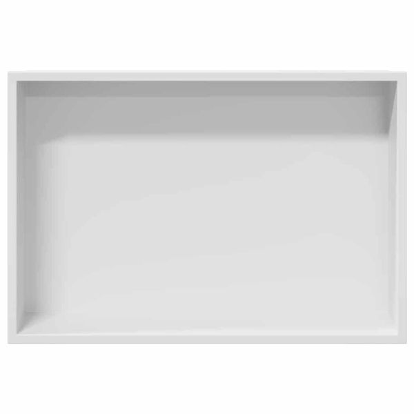 Нишата за душ Бяло 45 x 30 x 9,5 см Неръждаема стомана