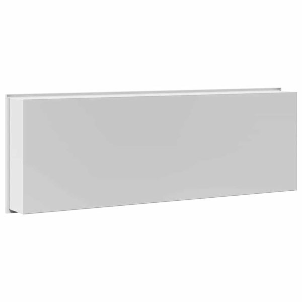 Нишата за душ Бяло 90 x 30 x 9,5 см Неръждаема стомана